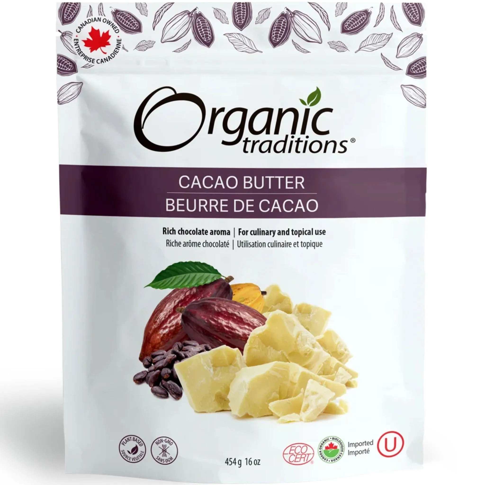 Organic Traditions Cacao Butter