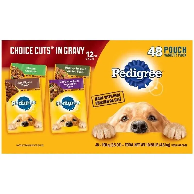 PEDIGREE Choice Cuts Wet Dog Food 48 Pack