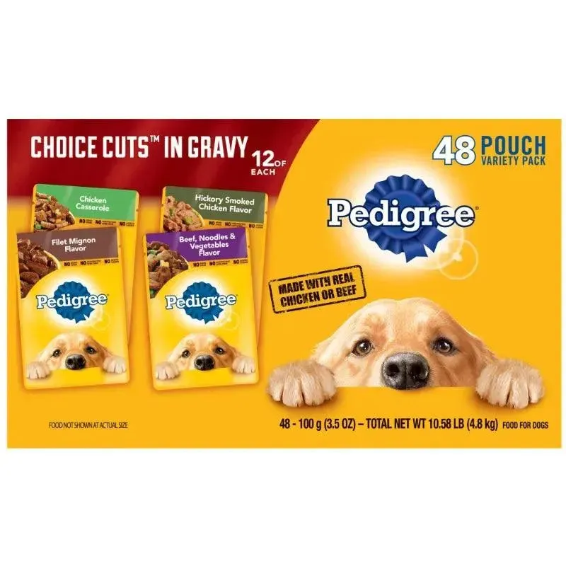 PEDIGREE Choice Cuts Wet Dog Food 48 Pack