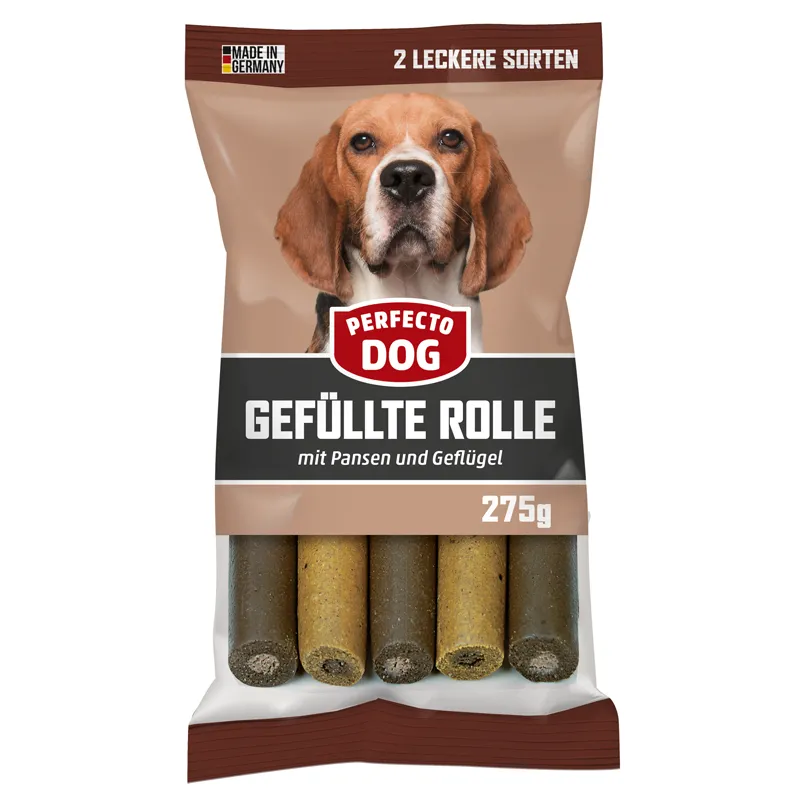 Perfecto Dog Gefüllte Rolle with Rumen & Poultry 275g