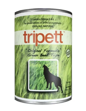 PETKIND Tripett All-Natural Canned Tripe - Original Formula Green Beef Tripe