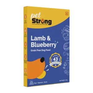 PetStrong Lamb and Blueberry Grain Free Fresh Food for Dogs (100g)