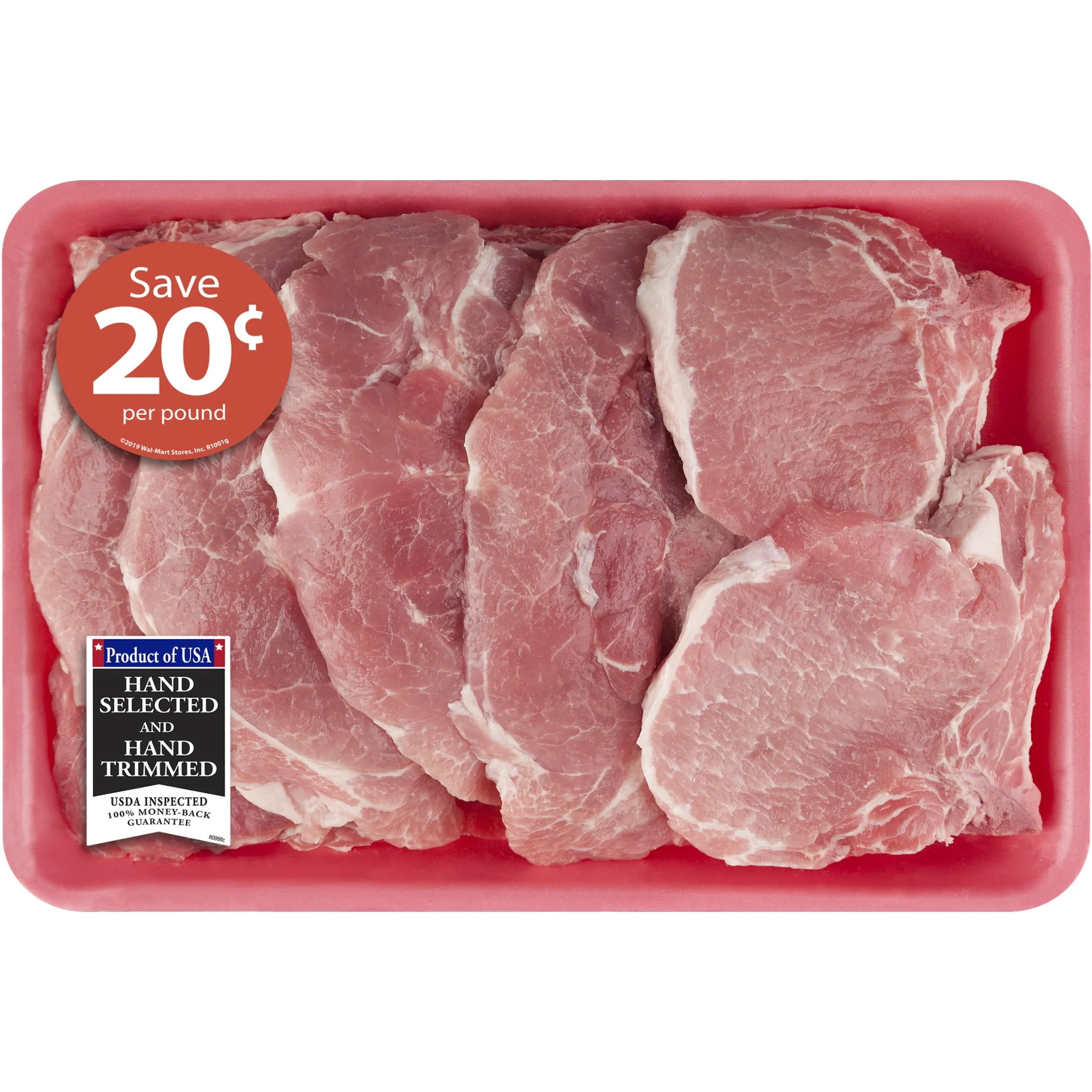 Pork Assorted Loin Chops Bone-In Family Pack, 3.5 - 5.0 lb Tray