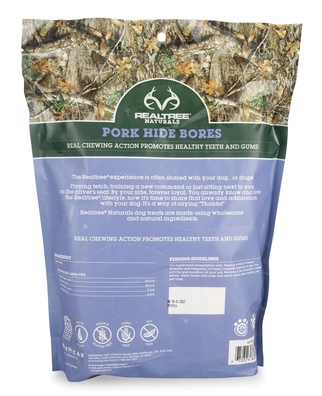 Pork Hide Bores RealTree Naturals, 16 oz