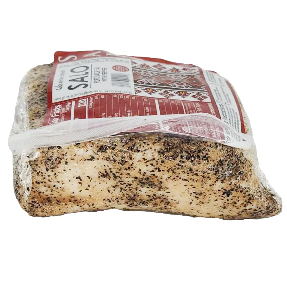 Salted Salo Pork Back Fat with Pepper, SALOFF, 680g / 23.99oz