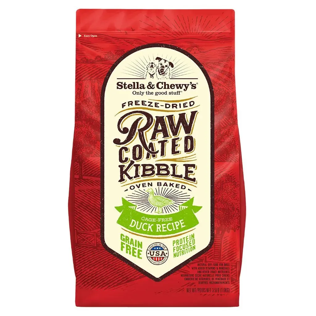 Stella & Chewy's Cage-Free Duck Raw Coated Grain-Free Kibble Dry Dog Food