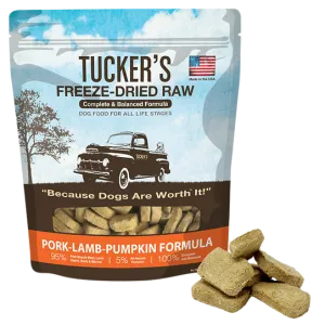 Tucker's Freeze-Dried Raw Pork-Lamb-Pumpkin Dog Food (14 oz)