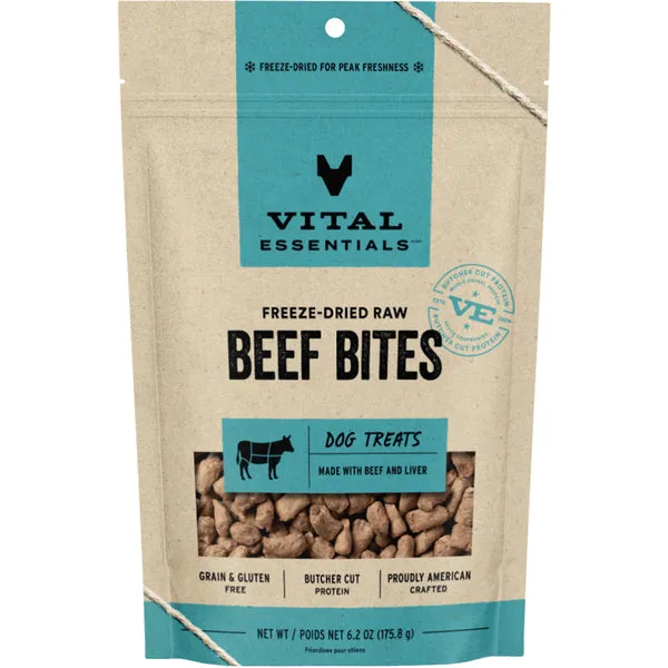 Vital Essentials Freeze Dried Beef Bites 6.2oz