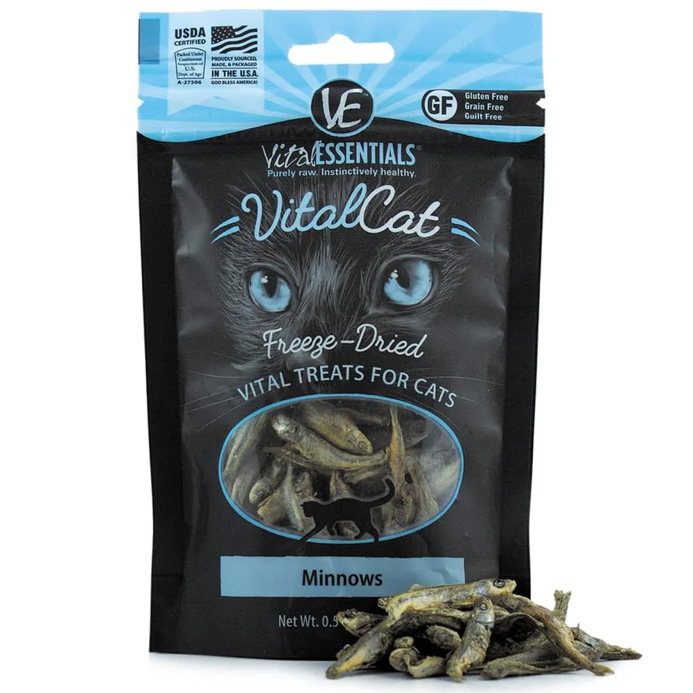 Vital Essentials Freeze-Dried Minnows Vital Cat Treats 0.5oz