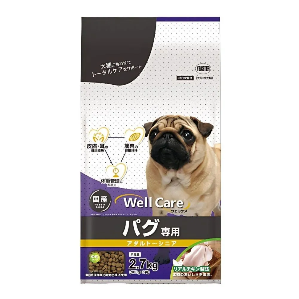 Well Care Dog Pug Exclusive Adult to Senior 2.7kg