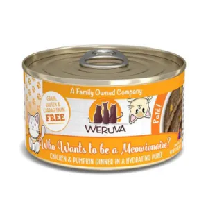 Weruva Classics Pate's Who Wants to be a Meowionaire Chicken & Pumpkin Recipe in Hydrating Puree Canned Cat Food