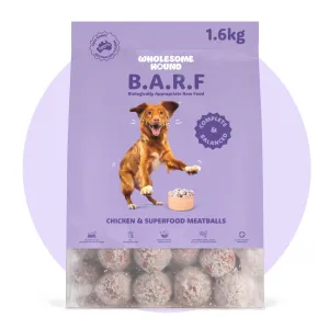 Wholesome Hound BARF Chicken & Superfood Meatballs Dog Food