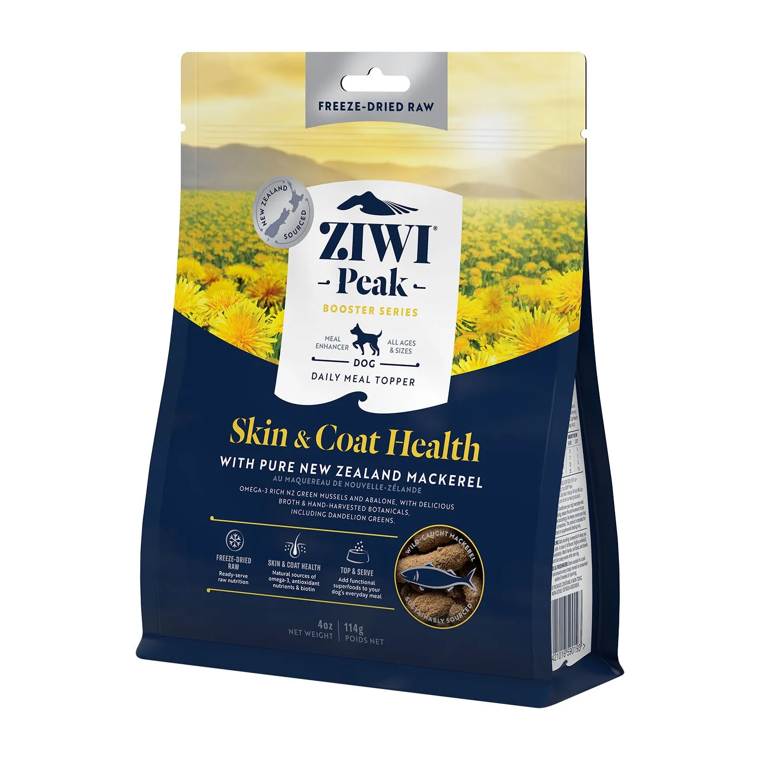 ZIWI Peak Freeze Dried Dog Booster Skin & Coat