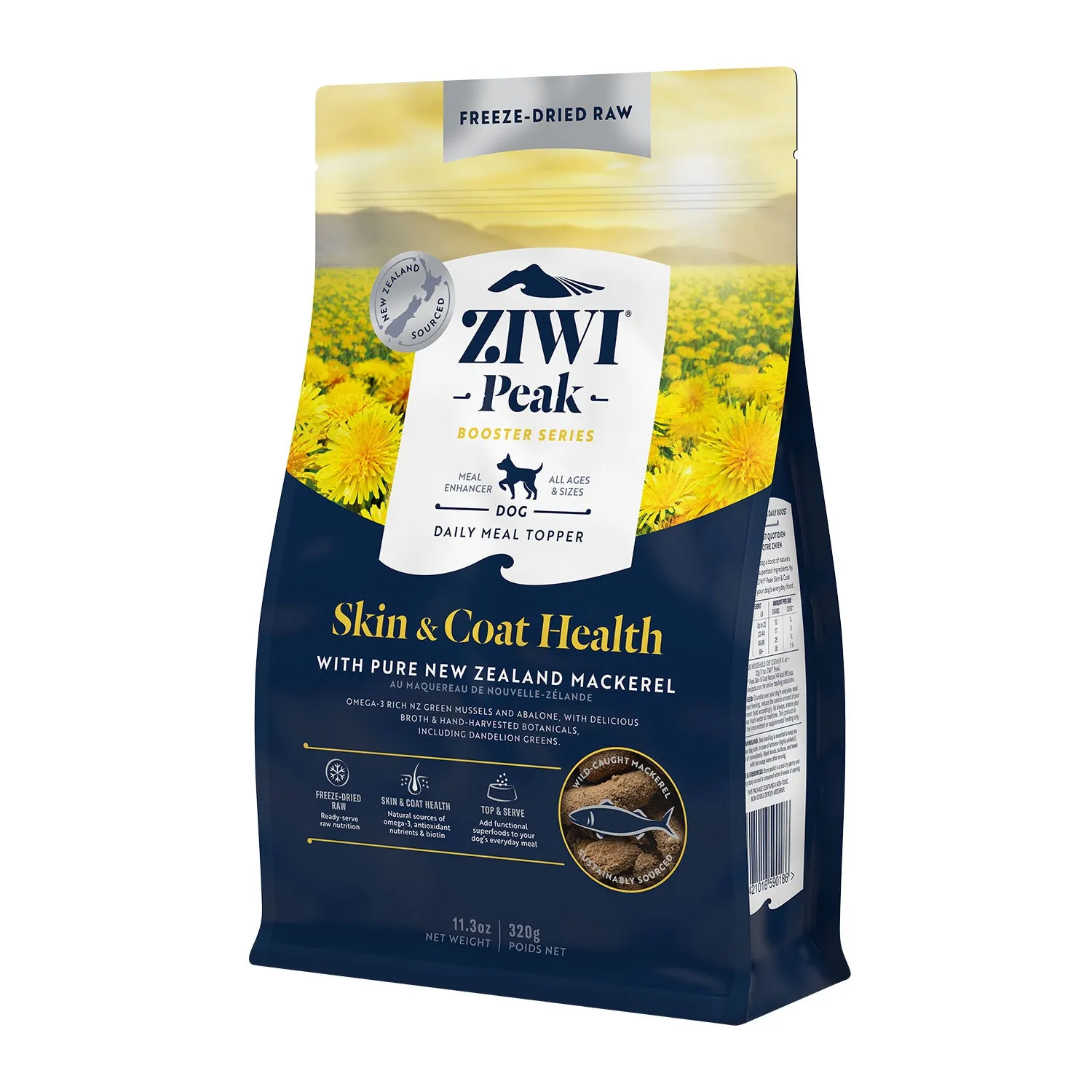 ZIWI Peak Freeze Dried Dog Booster Skin & Coat